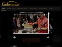 Tablet Screenshot of endurancepowercentre.com